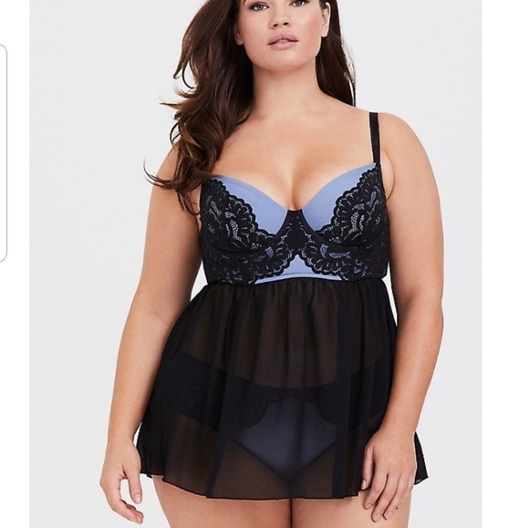 Lace Underwire BabyDoll Intimate Wear - Picture 2 of 6